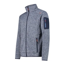 CMP Fleece Jacket Knit-Tech with Stand-Up Collar Ink Blue Men